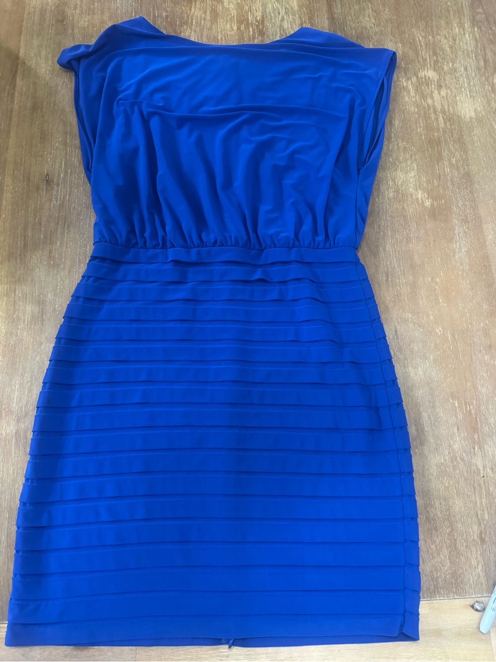 Adrianna Papell Cobalt Blue Bandage-Style Mini Dress
